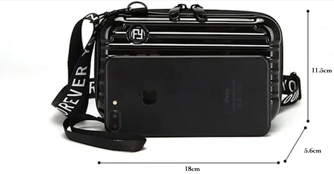 Crossbody väska hård skal kompakt axelväska