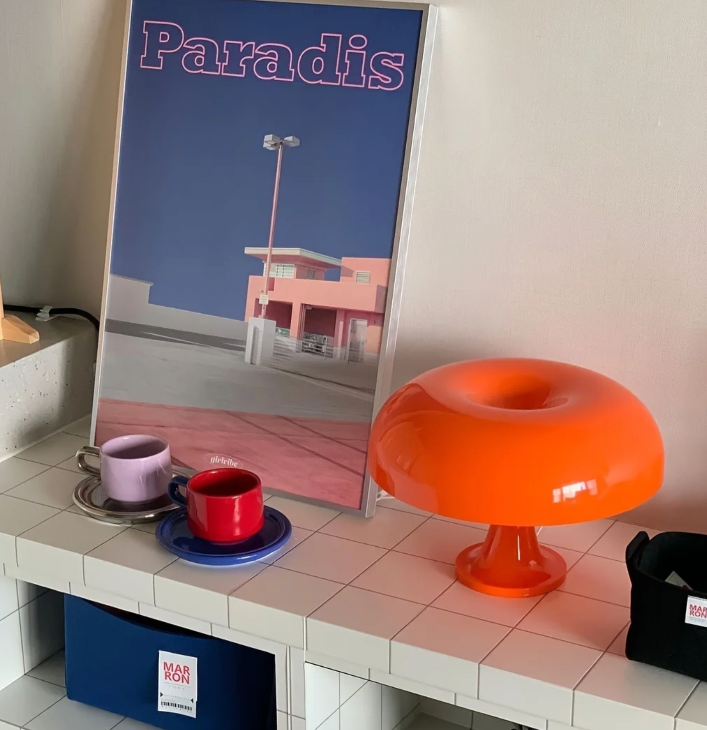 Carvallo – Retro Bordslampa med Italiensk Design och Varm LED-belysning