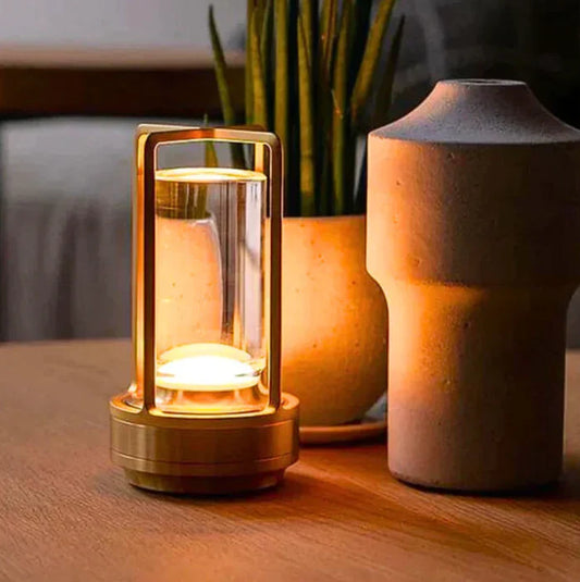 Carvallo – Kristallbordslampa med trådlös funktionalitet