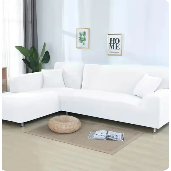 Enfärgade sofföverdrag Låt ditt vardagsrum lysa i blått