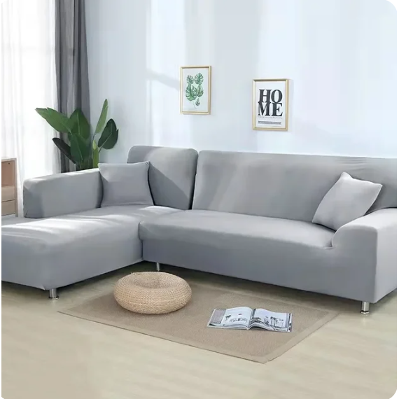 Enfärgade sofföverdrag Låt ditt vardagsrum lysa i blått