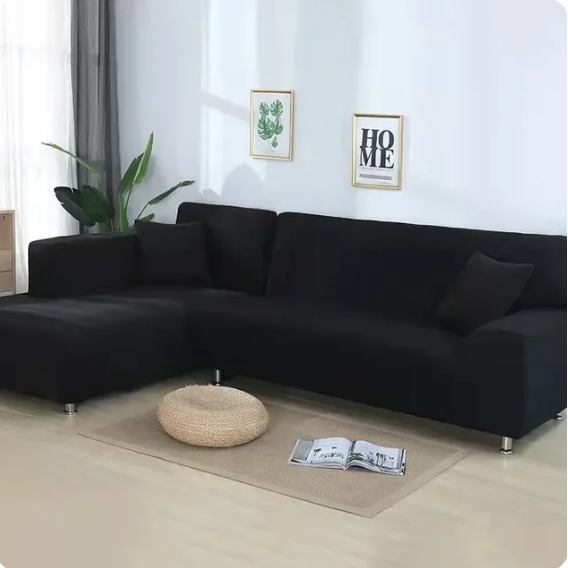 Enfärgade sofföverdrag Låt ditt vardagsrum lysa i blått