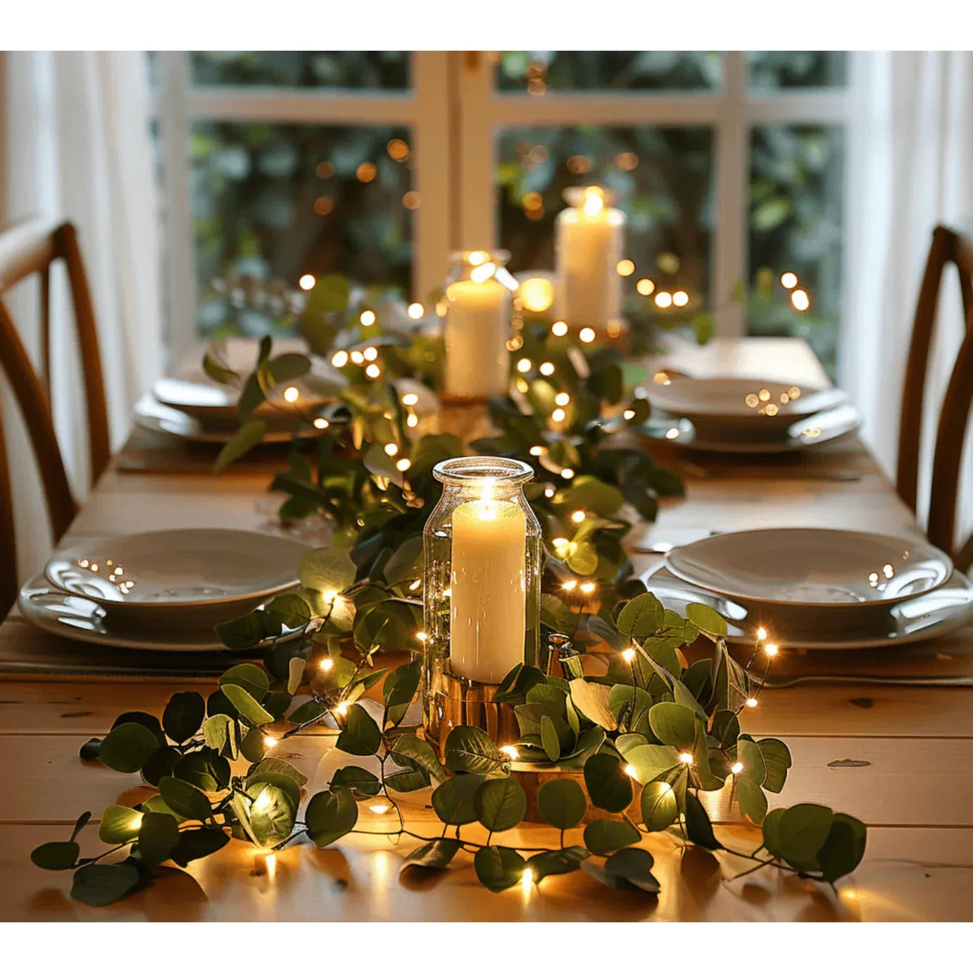 GlimmerOlive Light - Dekorativ olivkvist älvsljus