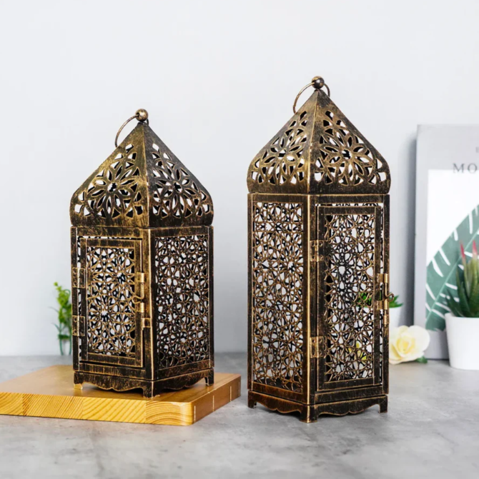 Vintage-ljushållare i bronsdesign