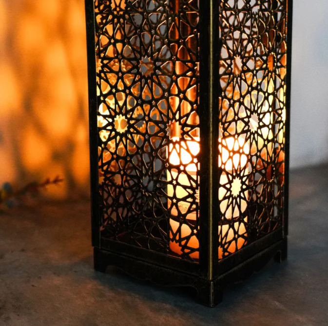 Vintage-ljushållare i bronsdesign