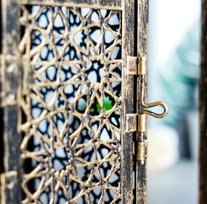 Vintage-ljushållare i bronsdesign