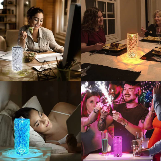 LED-lampa i kristalldesign