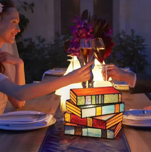 Kreativa Färgade Boklampa
