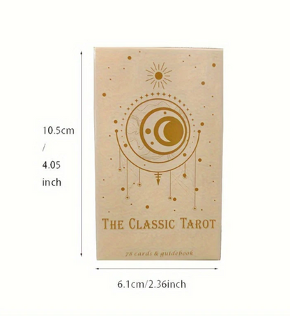 Traditionellt tarotkortspel med 78 kort