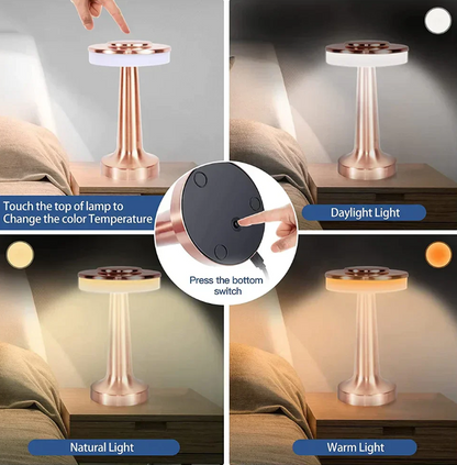 Tidlös Trådlös LED-Bordslampa