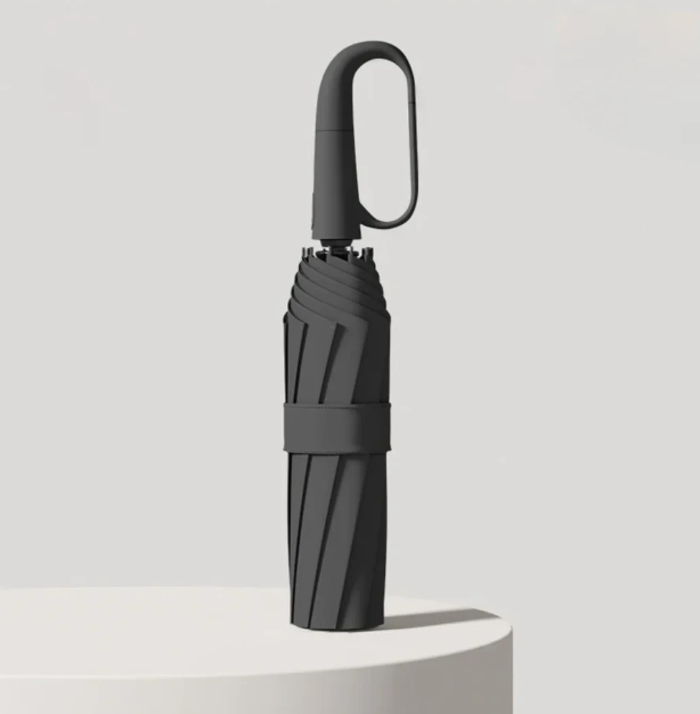 Stormsäkert paraply med reflekterande kant