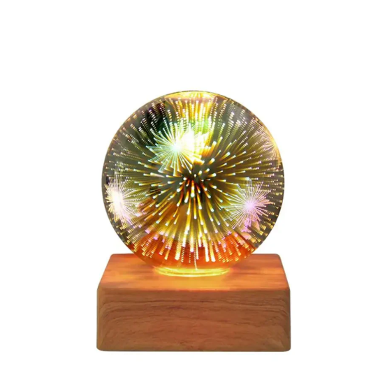 3D-eldverk-kristallkula-lampa