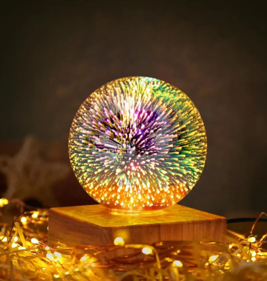 3D-eldverk-kristallkula-lampa