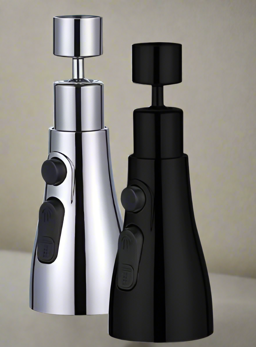 Norvion Arc | Utdragbar köksblandare i svart med 360°-rotation och vattensparfunktion