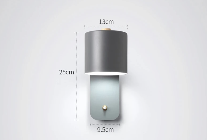 Stilrena LED Vägglampor med Strömbrytare för Inredning