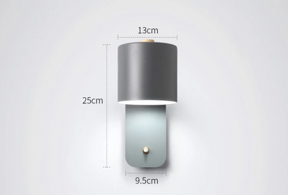 Stilrena LED Vägglampor med Strömbrytare för Inredning