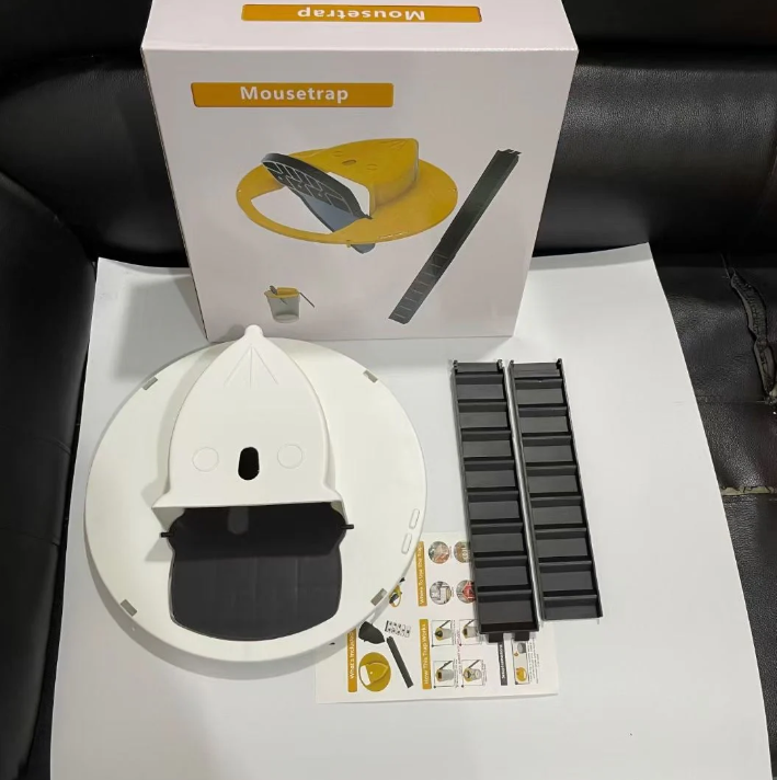 Självstängande musfälla med automatisk återställning