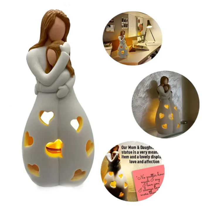 Symbolisk mor-och-barn-ljusstake