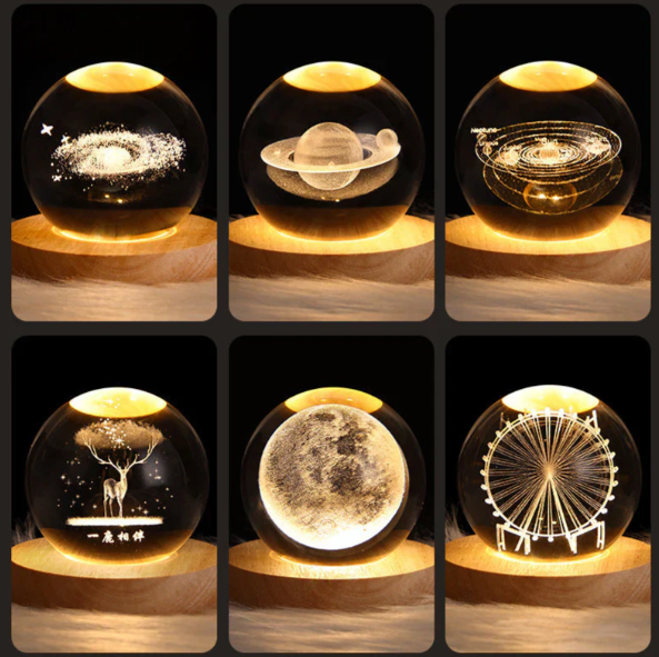 3D-Kristall-Stämningslampa