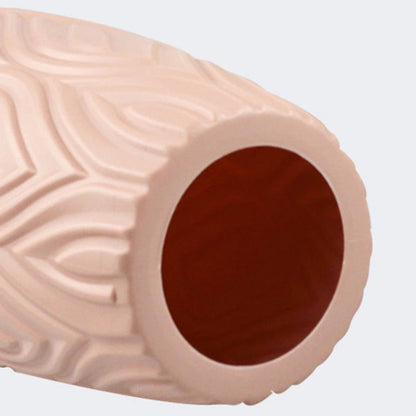 Skulpterad Texturerad Bladvase