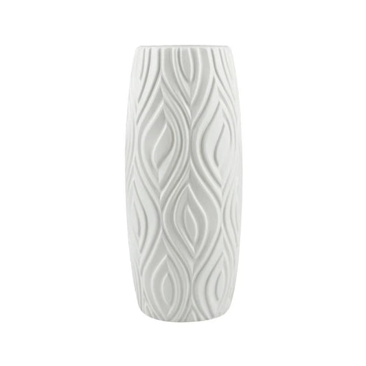 Skulpterad Texturerad Bladvase