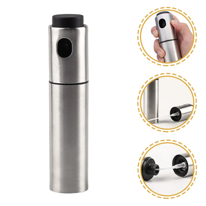 Ölsprüher CULINARA FineMist | 100 ml rostfri sprayflaska | För olja, vinäger &amp; BBQ | Återanvändbar &amp; finjusterande