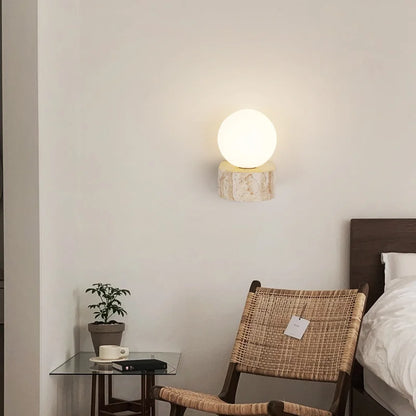 Modern japansk LED vägglampa – Väggsconces för inomhus sovrum