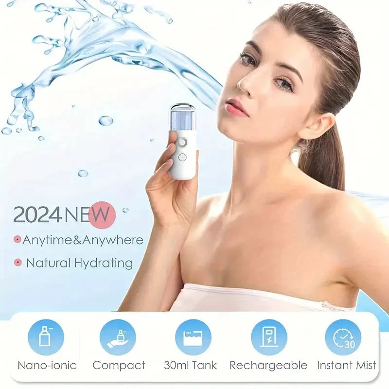 Carvallo MistyMini | Trådlös Nano-ansiktsångare | 30 ml | Bärbar &amp; Laddningsbar