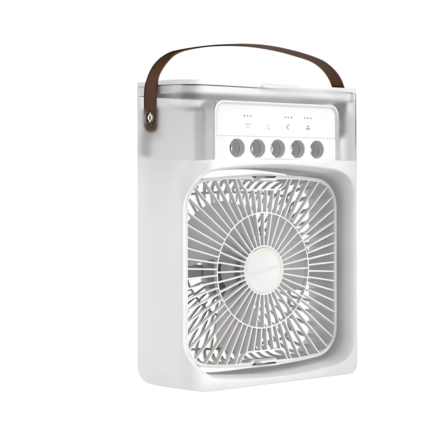 Mobil Klimagerät med fläkt &amp; luftrenare – 3-i-1 med LED-stämningsljus