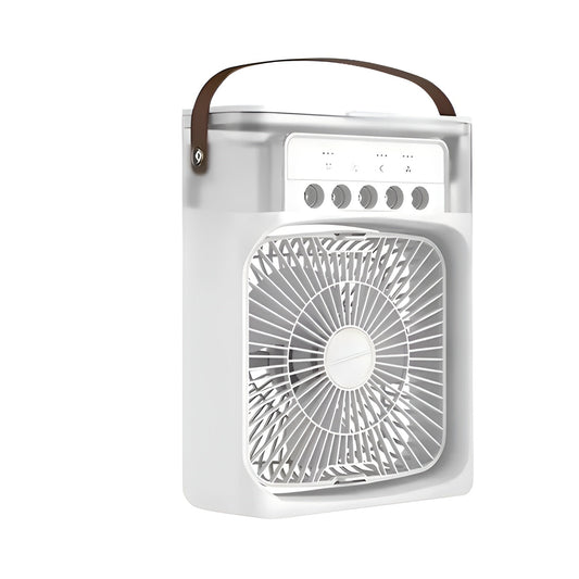 Mobil Klimagerät med fläkt & luftrenare – 3-i-1 med LED-stämningsljus
