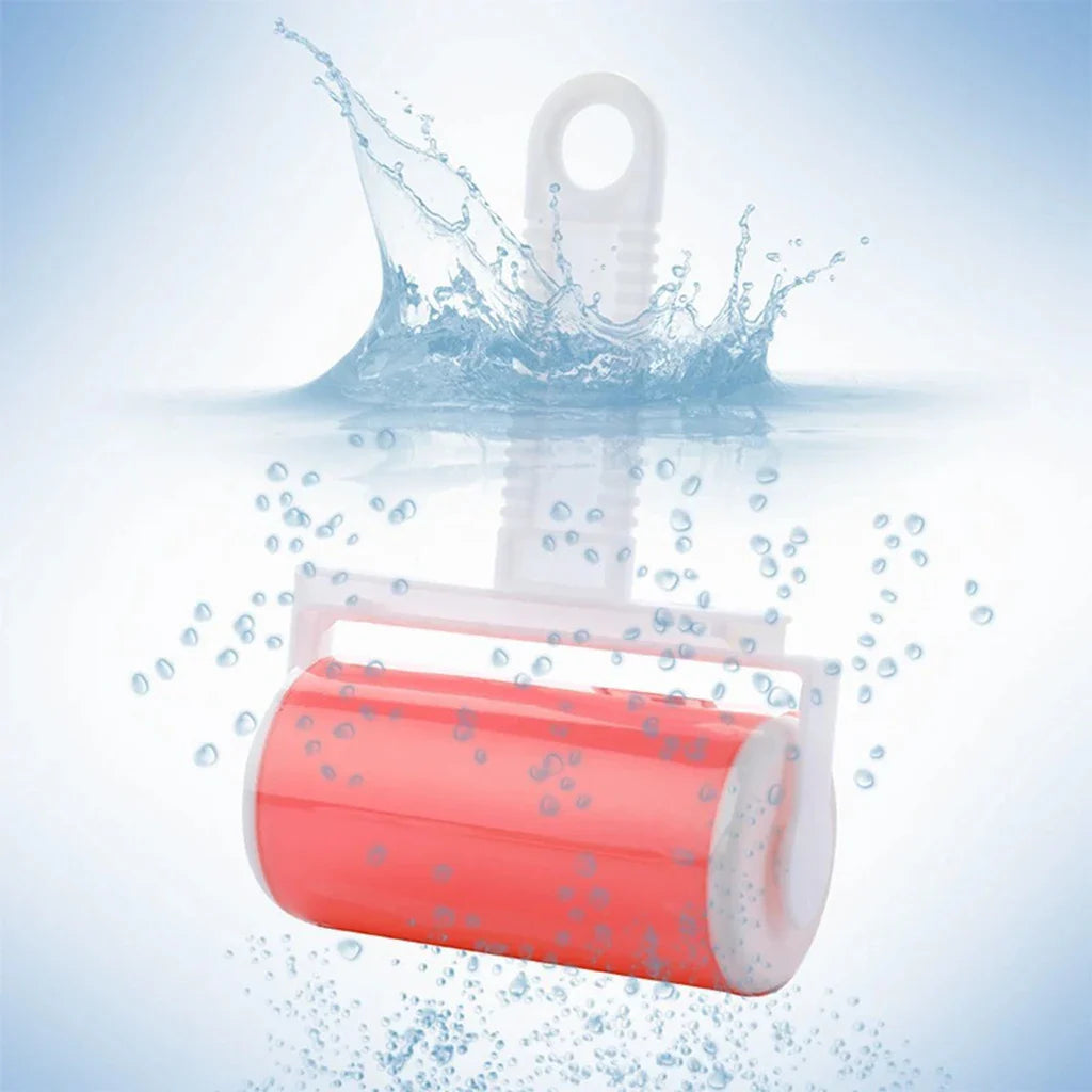 Carvallo CleanRoll Återanvändbar luddroller | Tvättbar & Superklibbig | För djurhår, kläder & möbler | Inkl. handtag