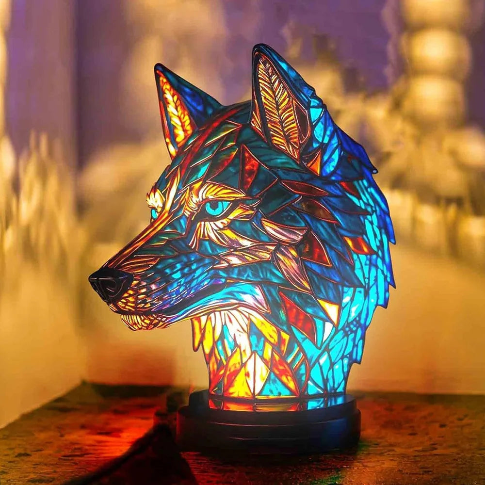 LumeWolf - LED Bordslampa med Volf Design – Handgjord Dekorativ Belysning