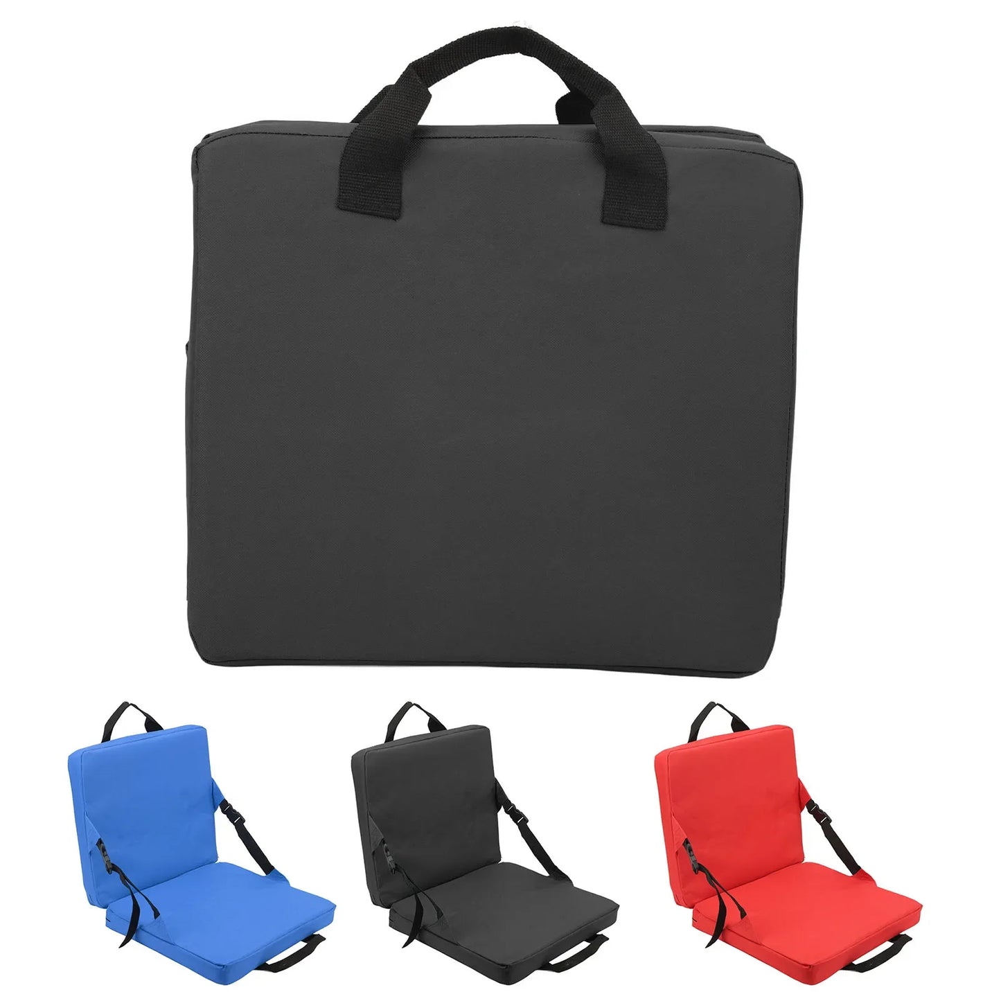 Carvallo Klappstol med ryggstöd | Polstret sittkudde | Kompakt & Bekväm för stadion, strand & park