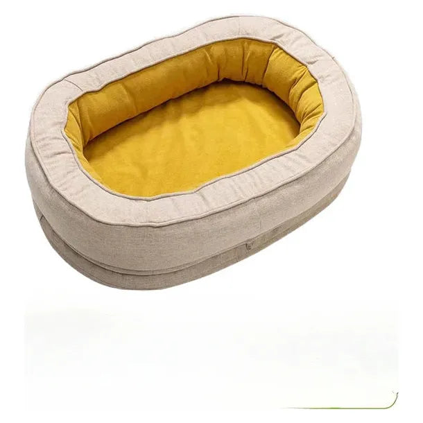 PupDreams Säng - Mjuk &amp; Andningsbar Ortopedisk Stor Hundsäng