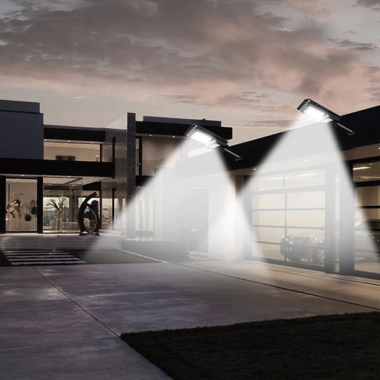 Carvallo MaxBright | 156 LED Solargatubelysning | Rörelse.sensor | 80W med 2000 mAh batteri