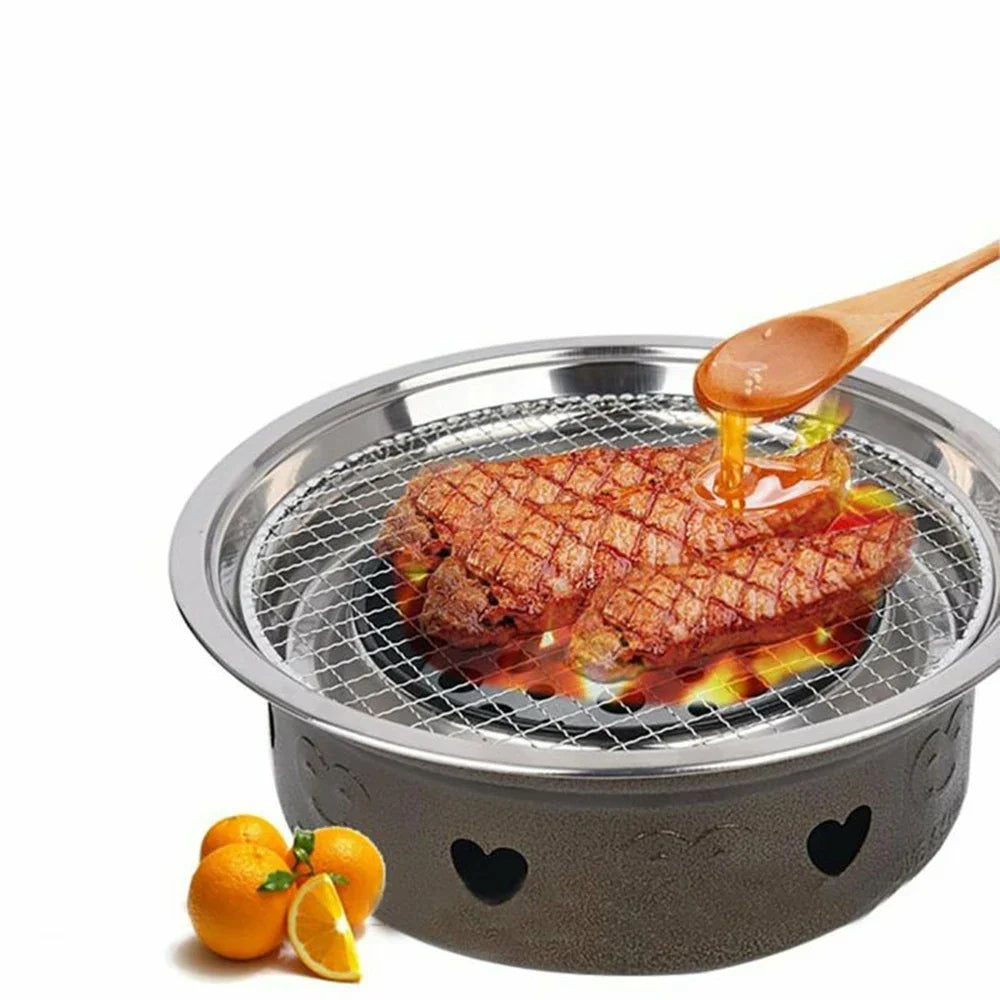 Carvallo BBQ Grillgaller | Rostfri grillgaller för camping & kök | Rostbeständig & värmebeständig | 30 x 25 cm