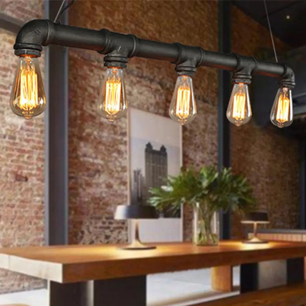 Rørheim Noctra | Industriell rörhängande lampa i steampunk-stil för loftinredningar