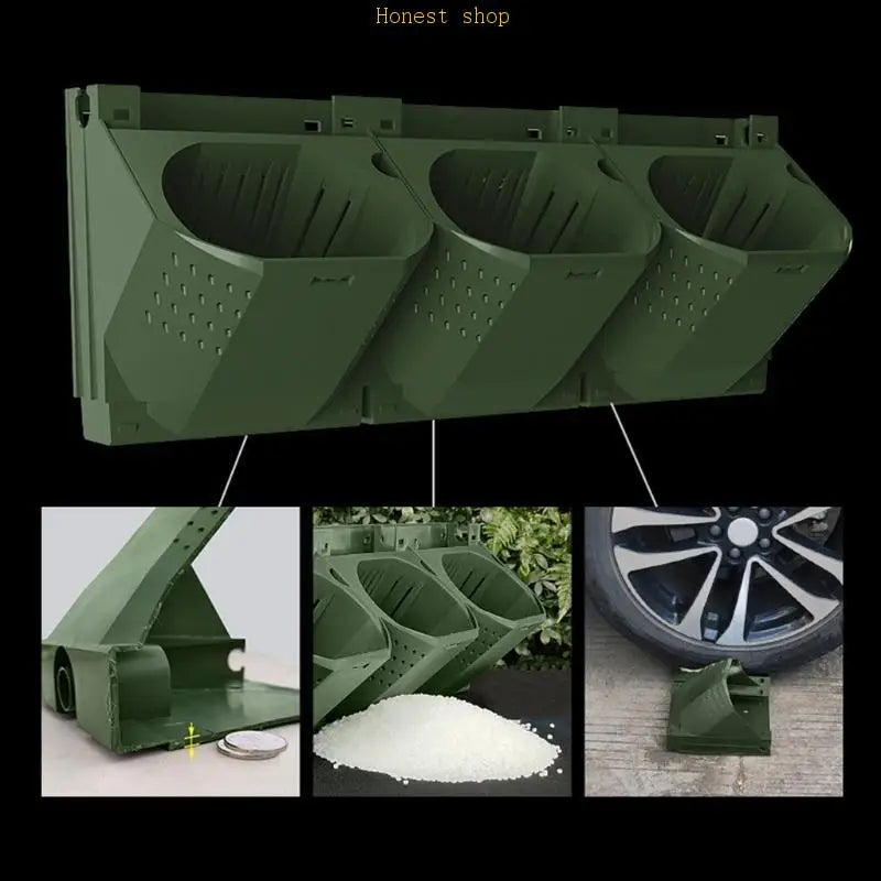 Carvallo WallBox Vertikal väggplanteringslåda av plast | 38×14×15 cm | För väggväxter & grönska | Modulsystem