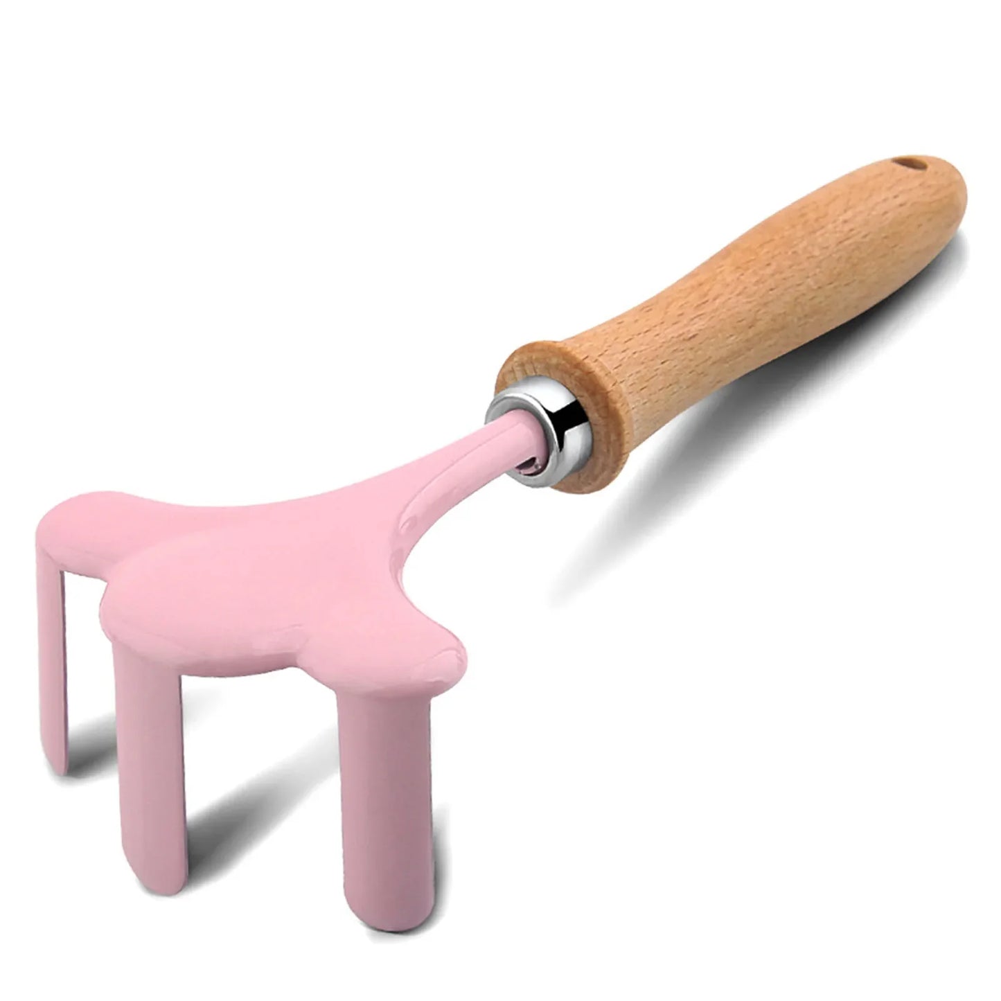 Carvallo MiniGarden Barn-trädgårdset med blad- & blomdesign | Trädgårdsskovel, kratta & gaffel av trä & metall