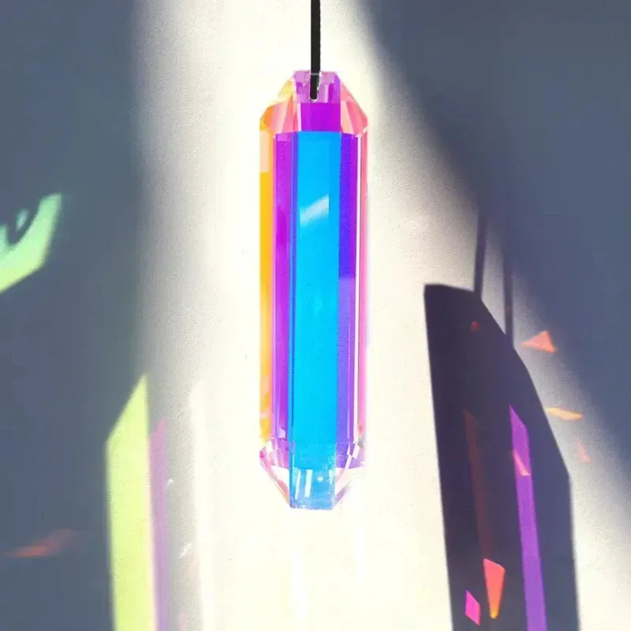 Carvallo solfångare kristall-hänge set | 2 stycken regnbågs prisma för fönster & trädgård | dekoration för hem & utomhus