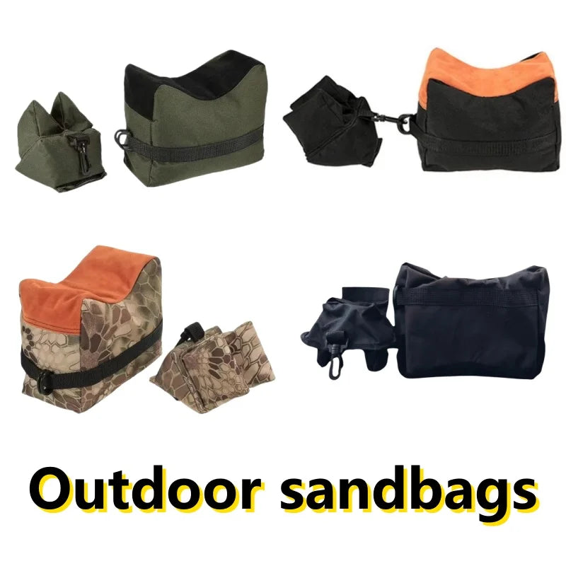 Carvallo Bags Fram- & Bak Sandsäckar för Skjutstöd | Tillverkad av robust 600D Oxford-tyg | Utan fyllning | 23 × 14 × 13 cm