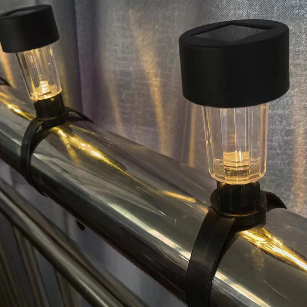 Carvallo GlowClips Solpoolbelysning 6-pack | Varmvit & RGB färgväxling | IP44 vattentålig | För staket & poolkant