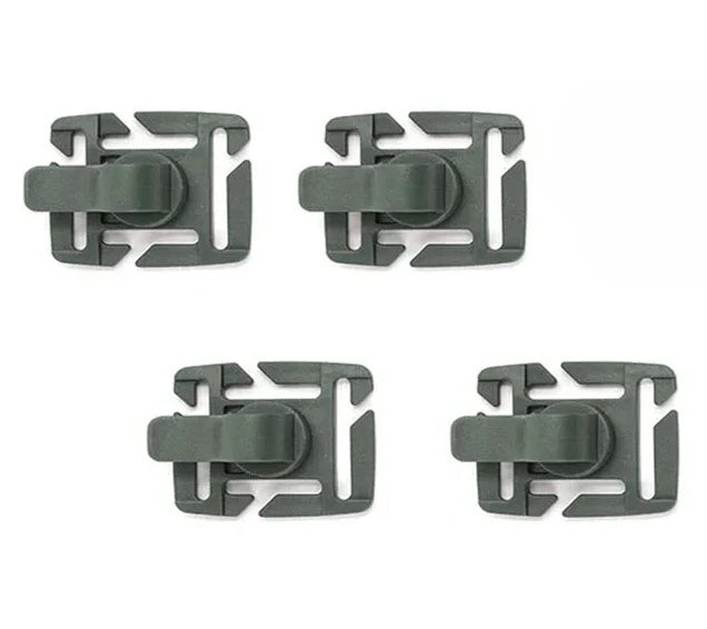 Carvallo Schlauchhalter Clip för dryckessystem | 360° roterbar | MOLLE-kompatibel | För ryggsäck, utomhus & camping | Lätt & Robust