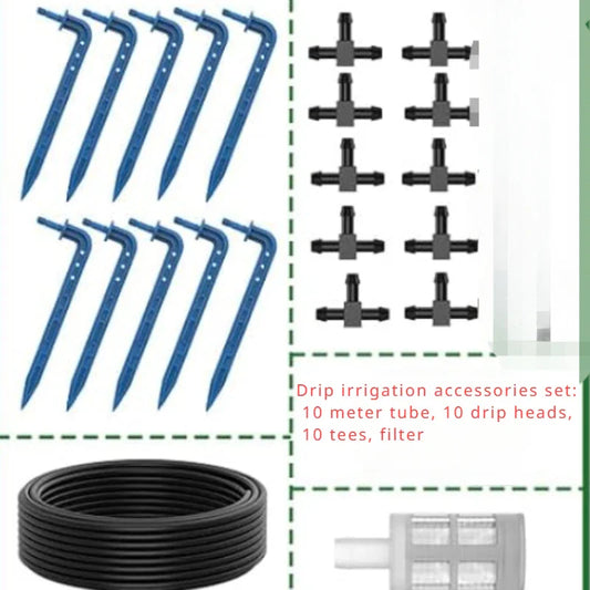 Carvallo Solarbubblande bevattningssystem | Automatiskt & tidsstyrt | 10 m slang | För trädgård & balkong