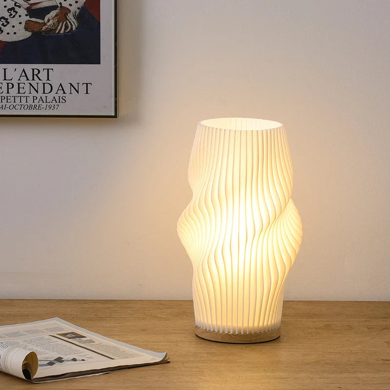 3D Utskriven Skrivbordslampa – Stilig Bordslampa för Sovrum, Kafé eller Studieområde