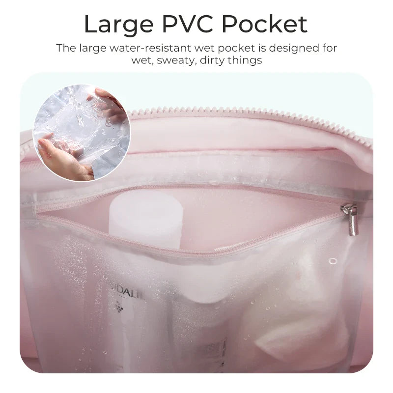 Carvallo Stor damresväska med axelrem | Stilig handväska & axelväska för vardag, arbete, skola & sport | Lätt weekendväska med mycket förvaringsutrymme