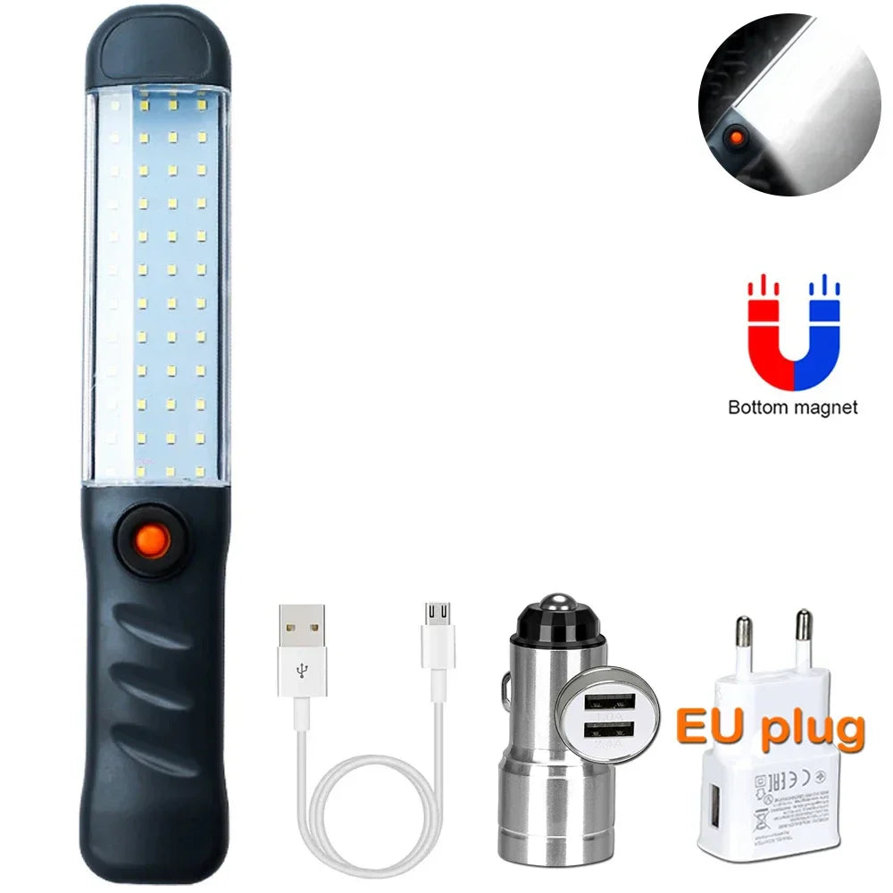 Carvallo Worklight | 20W LED arbetslampa | Magnet & krok | USB uppladdningsbar & vattentät
