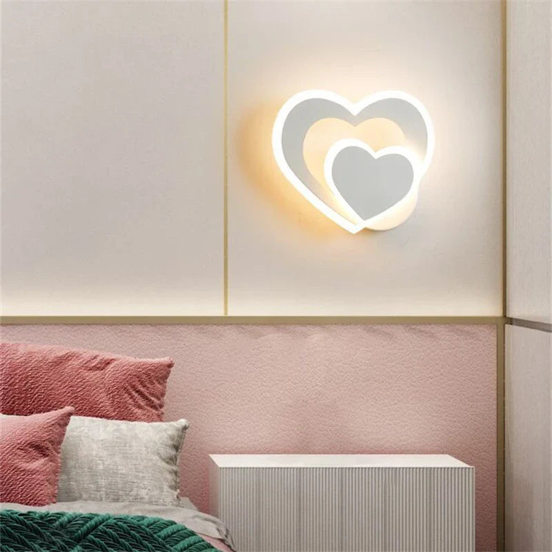 HeartWall Vägglampa - Kreativ LED Stämningsbelysning
