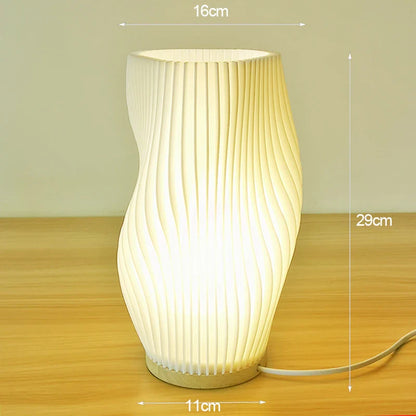 3D Utskriven Skrivbordslampa – Stilig Bordslampa för Sovrum, Kafé eller Studieområde