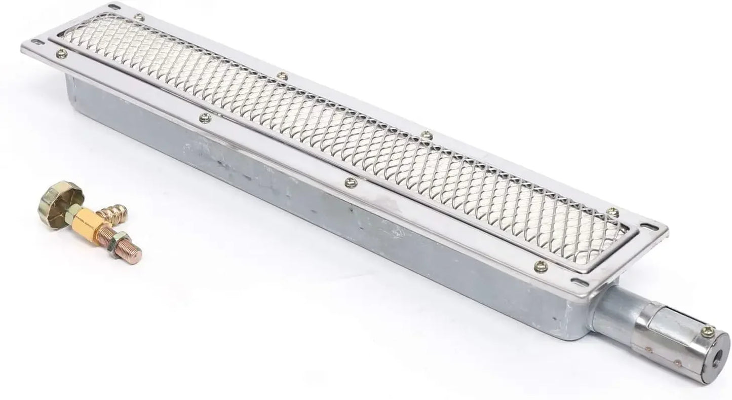 Carvallo Gasgrill med infraröd keramikbrännare | Rostfritt stål | Rektangulär 41 × 8 × 5,8 cm | Rökfri & energieffektiv | För gastronomi & utomhus